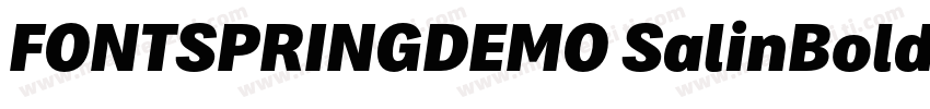 FONTSPRINGDEMO SalinBoldIt字体转换